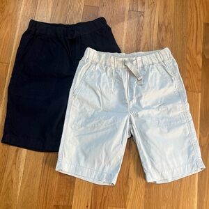 2 J. Crew Crewcuts Boys Drawstring Shorts - Blue & Grey